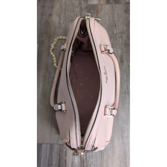 Kate Spade Mimi Satchel in Light Pink Crossbody Bag 8"h x 5.6"w x 12.4" - Picture 3 of 8